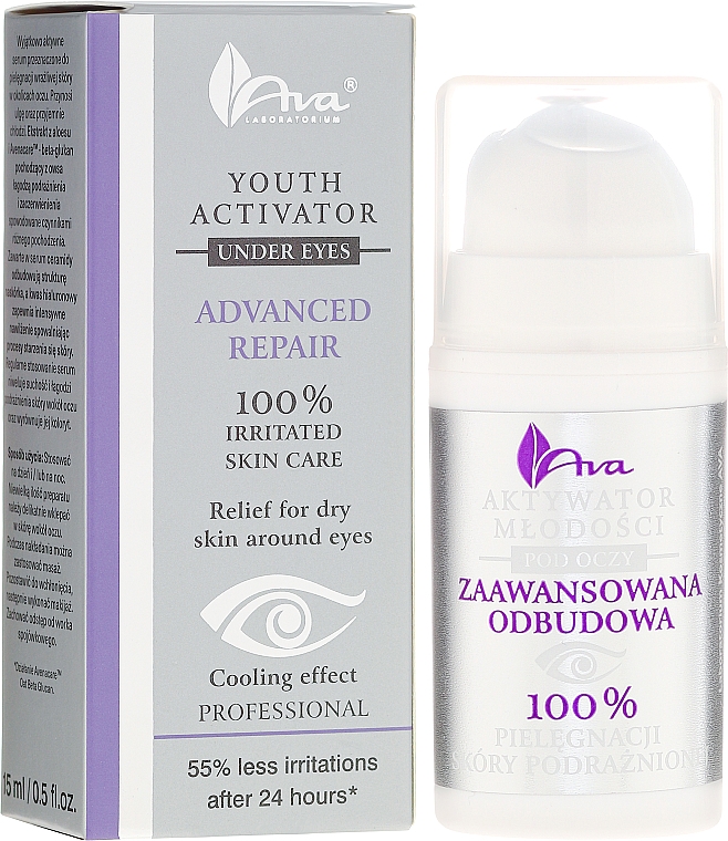 Kühlender und beruhigender Augenserum für empfindliche Augenpartie - Ava Laboratorium Youth Activators Under Eyes Serum — Bild N1