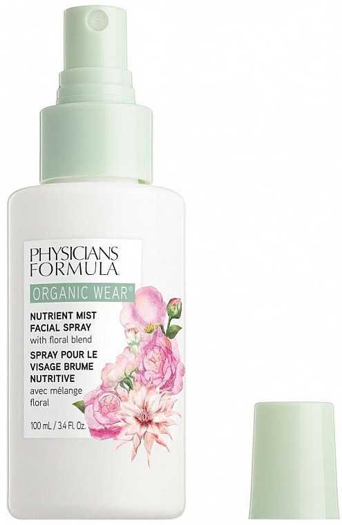 Feuchtigkeitsspendendes Gesichtsspray mit botanischer Blumenmischung - Physicians Formula Organic Wear Nutrient Mist Facial Spray — Bild N1