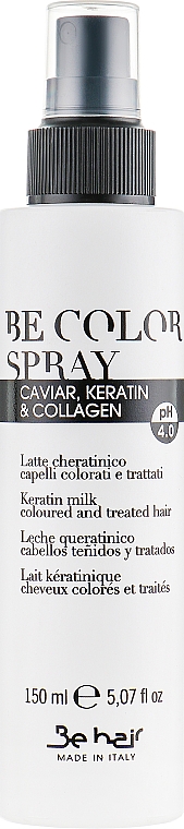 Milch für geschädigtes Haar mit Keratin und Kollagen - Be Hair Be Color Spray Keratin Milk — Bild N1