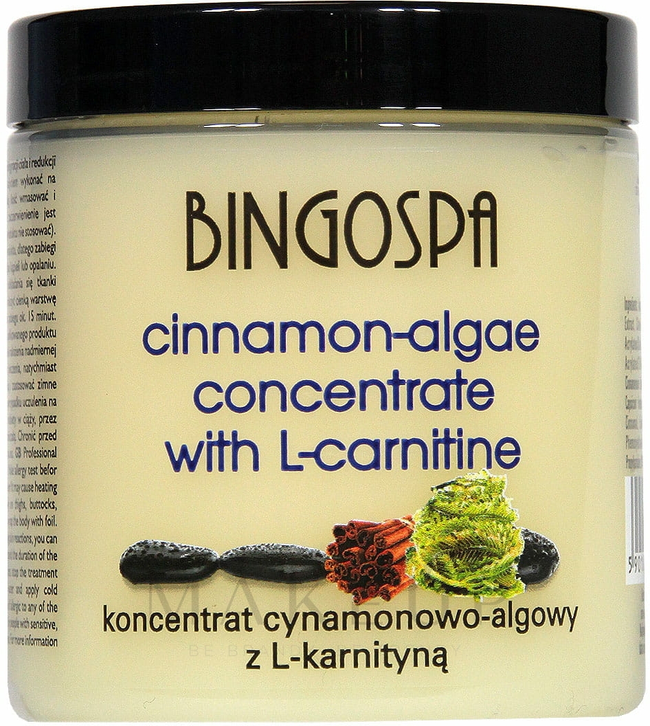 Straffendes Körperkonzentrat zum Abnehmen mit Zimt-Algen und L-Carnitin - BingoSpa Concentrate Cinnamon-Algae With L-Carnitine — Bild 250 g