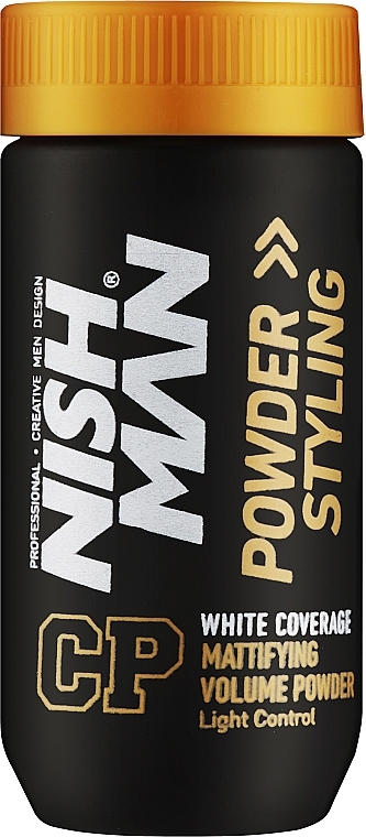 Mattierendes Haarstylingpuder für mehr Volumen - Nishman White Coverage Styling Powder — Bild N1
