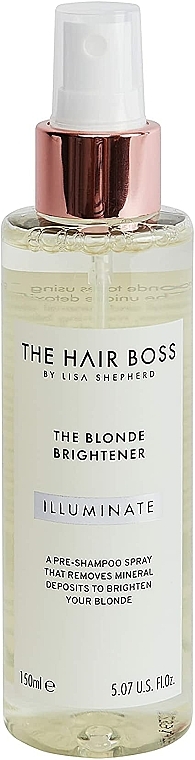 Entgiftendes Pre-Shampoo-Spray - The Hair Boss The Blonde Brightener Spray — Bild N1