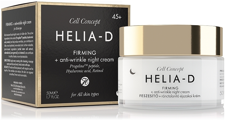 Anti-Falten Nachtcreme für das Gesicht 45+ - Helia-D Cell Concept Cream — Bild N3