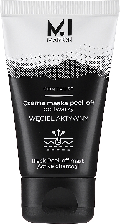 Schwarze Peel-Off Maske mit Aktivkohle - Marion Detox Active Charcoal Black Peel-Off Face Mask — Foto N2