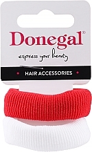 Düfte, Parfümerie und Kosmetik Haargummis FA-5642 rot + weiß - Donegal