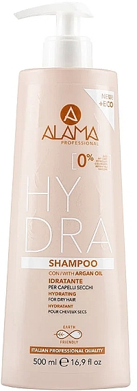 Feuchtigkeitsspendendes Shampoo für trockenes Haar mit Arganöl - Alama Hydra Shampoo — Bild N1