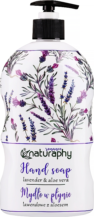 Flüssigseife mit Lavendel und Aloe Vera - Naturaphy Hand Soap — Bild N1
