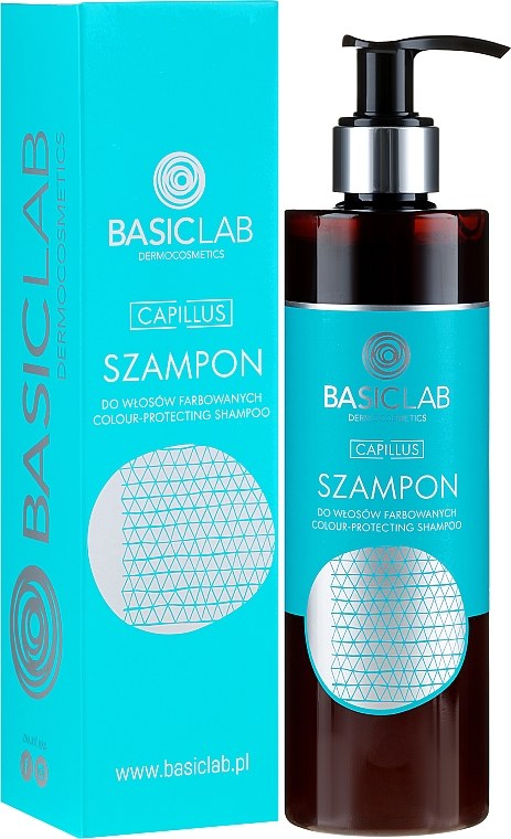Shampoo mit Papaya-Extrakt und Keratin für gefärbtes Haar - BasicLab Dermocosmetics Capillus Colour Protecting Shampoo — Bild N1