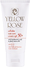 Feuchtigkeitsspendende Anti-Aging Sonnenschutzcreme für das Gesicht mit Hyaluronsäure und pflanzlichen Stammzellen SPF 50+ - Yellow Rose Cellular Sun Care Cream SPF-50 — Bild N1