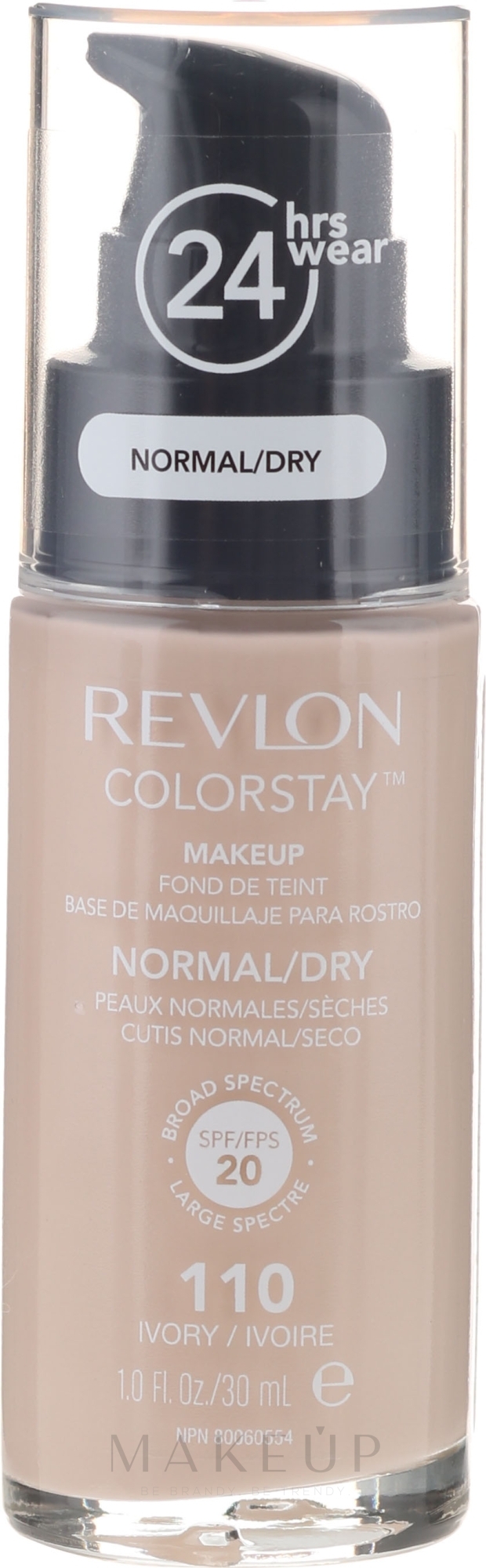 Foundation für normale und trockene Haut LSF 20 - Revlon ColorStay Foundation For Normal/Dry Skin SPF20 — Bild 110 - Ivory