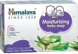 Babyseife mit Aloe Vera und Olivenöl - Himalaya Herbals Moisturizing Baby Soap — Bild N1