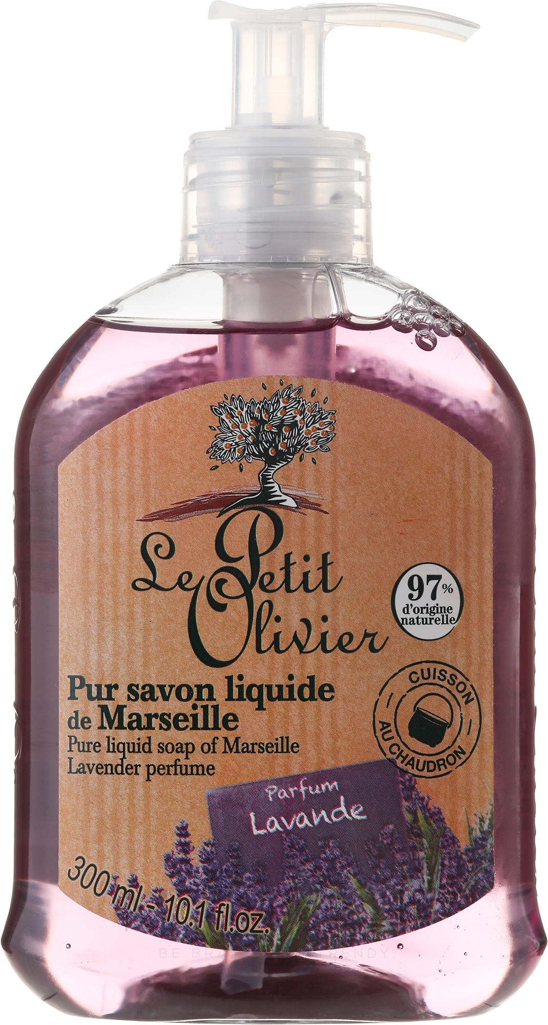 Flüssigseife mit Lavendelextrakt - Le Petit Olivier Pure liquid traditional Marseille soap Lavender — Bild 300 ml