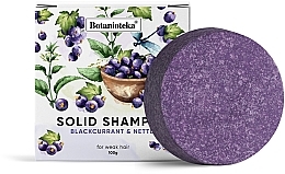 Düfte, Parfümerie und Kosmetik Festes Shampoo für geschwächtes Haar mit schwarzer mit Johannisbeere und Brennnessel - Botanioteka Solid Shampoo For Weak Hair