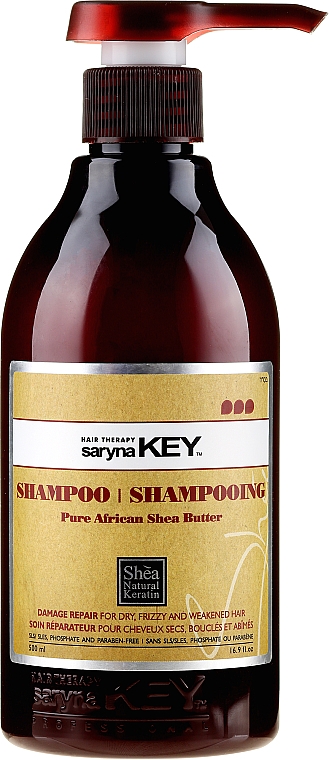 Regenerierendes Shampoo für trockenes und strapaziertes Haar - Saryna Key Pure African Shea Shampoo Damage Repair — Bild N3