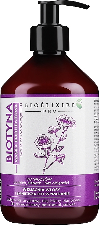 Haarmaske mit Biotin - Bioelixir Professional — Bild N1