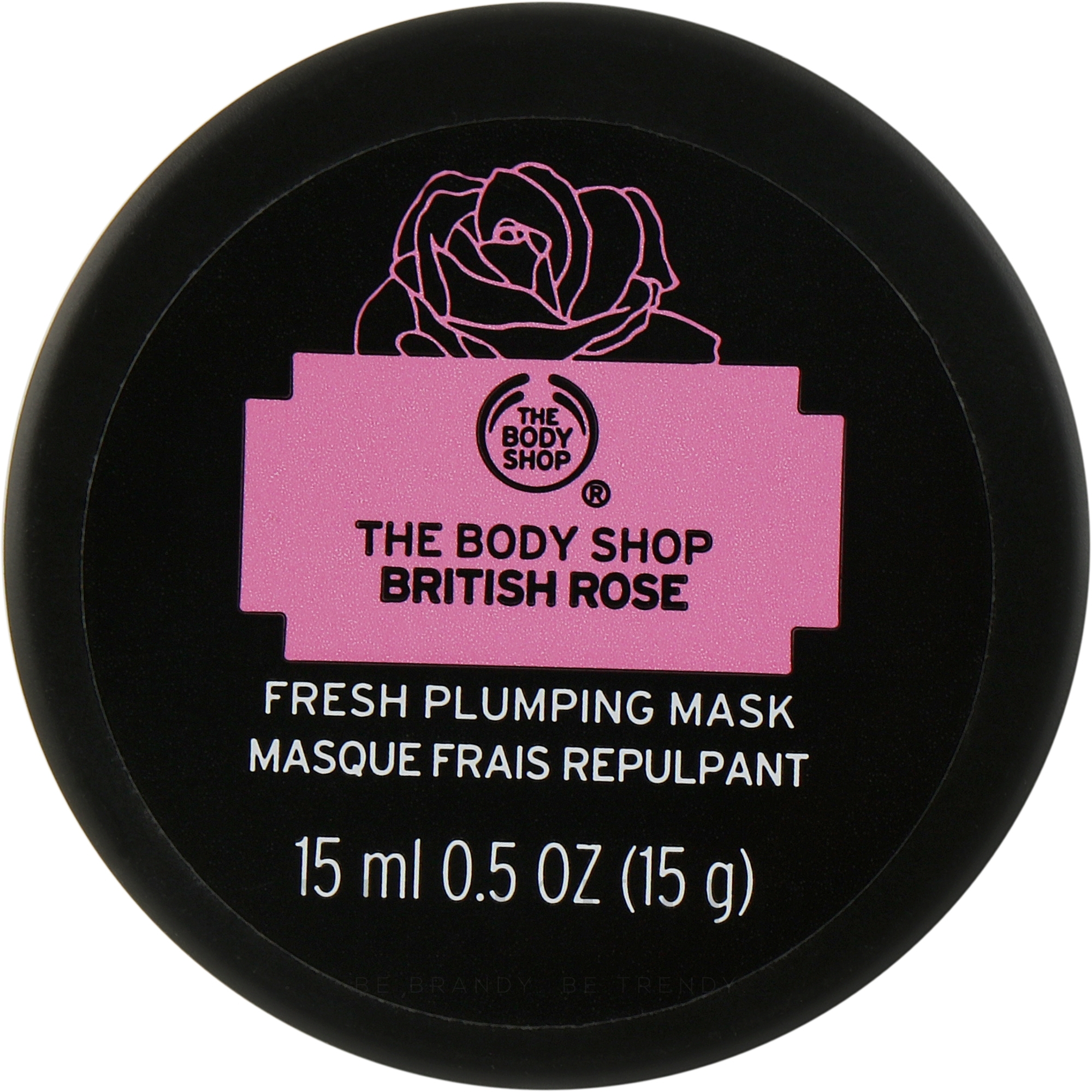 Feuchtigkeitsspendende Gesichtsmaske mit Rosenextrakt, Hagebuttenöl und Aloe Vera - The Body Shop British Rose Fresh Plumping Mask — Bild 15 ml