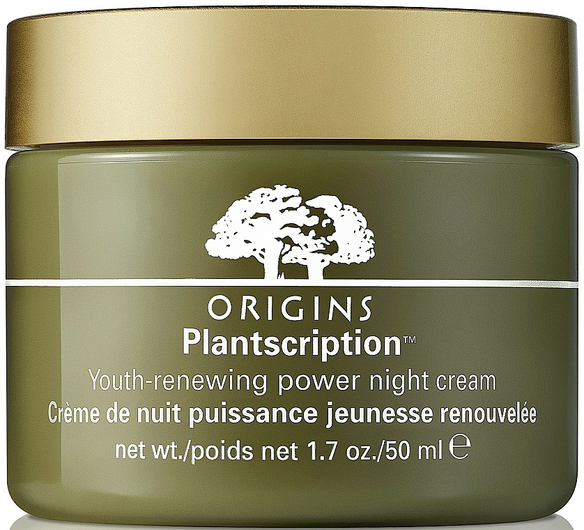 Feuchtigkeitsspendende Anti-Aging Nachtcreme gegen Falten mit Anogeissus - Origins Plantscription Youth Renewing Power Night Cream