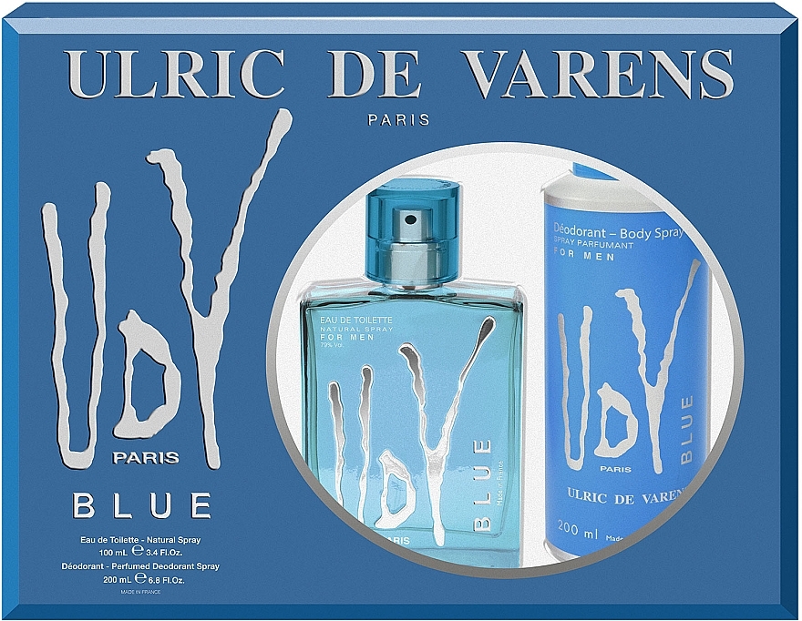 Ulric de Varens UDV Blue - Duftset (Eau de Toilette 100ml + Deospray 200ml) — Bild N1