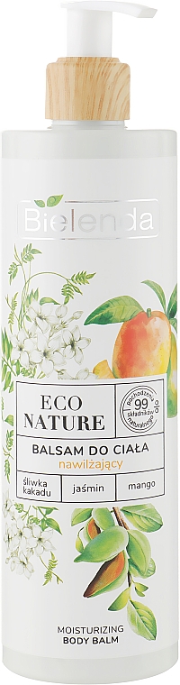 Feuchtigkeitsspendender Körperbalsam mit Buschpflaume, Jasmin und Mango - Bielenda Eco Nature Kakadu Plum, Jasmine and Mango — Bild N1