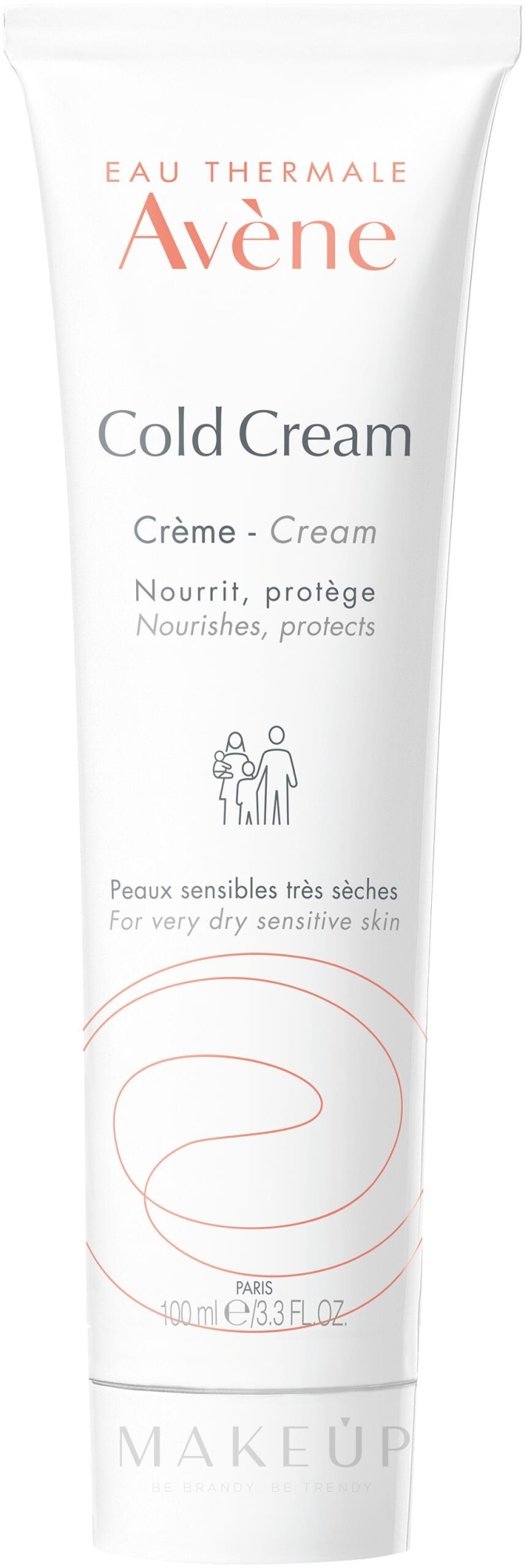 Schützende Gesichtscreme für trockene und empfindliche Haut - Avene Peaux Seches Cold Cream — Bild 100 ml