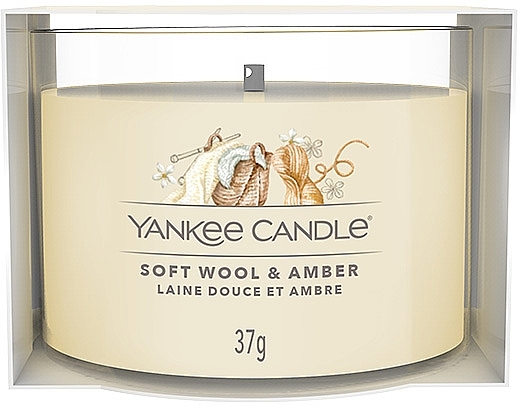 Duftkerze im Miniglas - Yankee Candle Soft Wool & Amber Mini — Bild N1