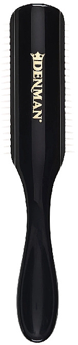 Haarbürste D3 schwarz mit rosa - Denman Medium 7 Row Styling Brush — Bild N3