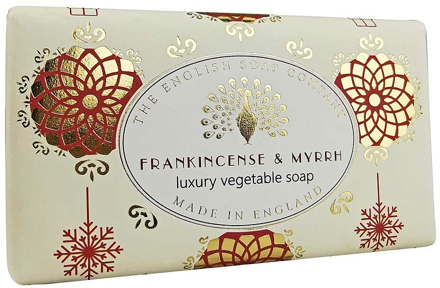 Seife mit Sheabutter und Duft nach Weihrauch und Myrrhe - The English Soap Company Christmas Collection Frankincense and Myrrh Soap — Bild N1
