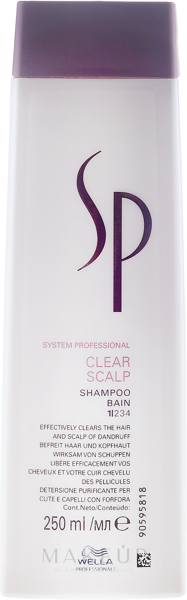 Sanftes Shampoo für schuppige Kopfhaut - Wella SP Clear Scalp Shampoo  — Bild 250 ml