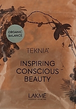 Haarpflegeset - Lakme Teknia Organic Balance (Shampoo 100ml + Haarmaske 50ml) — Bild N1
