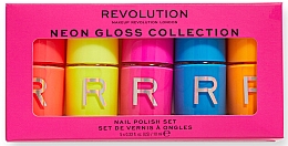 Düfte, Parfümerie und Kosmetik Set - Makeup Revolution Neon Gloss Polish Set (nail/5x10ml)