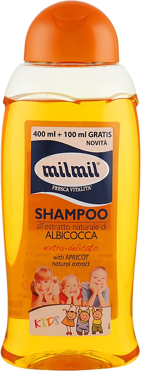 Shampoo für Kinder mit Aprikosenextrakt - Mil Mil Shampoo Kids With Apricot Natural Extract — Bild N1