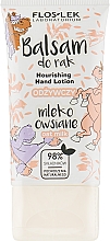 Düfte, Parfümerie und Kosmetik Pflegende Handlotion mit Hafermilch - Floslek Nourishing Hand Lotion Oat Milk
