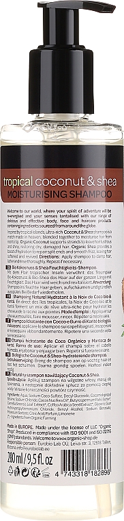 Feuchtigkeitsspendendes Shampoo mit Kokosnuss & Sheabutter - Organic Shop Coconut Shea Moisturising Shampoo — Foto N2