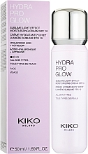 Creme mit Hyaluronsäure für das Gesicht - Kiko Milano Hydra Pro Glow SPF10 — Bild N2