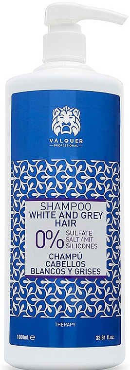 Shampoo für graues und aufgehelltes Haar - Valquer White And Grey Hair — Bild N1