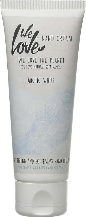 Pflegende und weichmachende Handcreme mit Bio Sheabutter und Aloe Vera - We Love The Planet Handcreme Arctic White — Bild N1