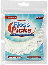 Zahnseide  - Claradent Floss Picks Dental Wax Floss — Bild N1