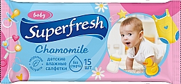 Düfte, Parfümerie und Kosmetik Feuchttücher für Kinder mit Kamille 15 St. - Superfresh