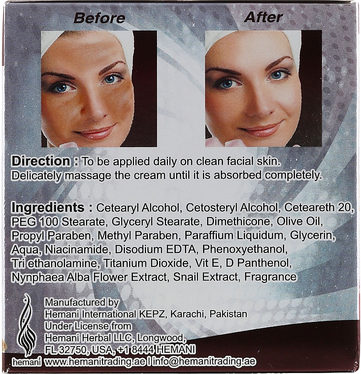 Reparierende Gesichtscreme gegen Akne und Pickel mit Schneckenextrakt - Hemani — Bild N2