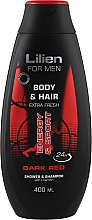 Düfte, Parfümerie und Kosmetik Shampoo-Duschgel für Männer - Lilien For Men Body & Hair Dark Red Shower & Shampoo