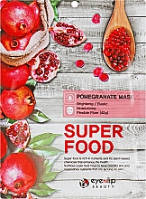 Düfte, Parfümerie und Kosmetik Tuchmaske für das Gesicht mit Granatapfel-Extrakt - Eyenlip Super Food Pomergranate Mask