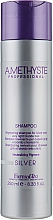 Wiederbelebendes Shampoo gegen Gelbstich für graues oder hellblondes Haar - Farmavita Amethyste Silver Shampoo — Bild N1