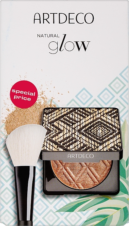 Set - Artdeco Glow Bronzer & Powder Brush Set (powder/10g + brush/1pcs) — Bild N1