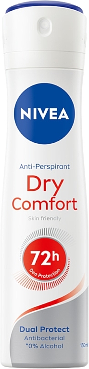 Deospray Antitranspirant Schutz und Komfort 72 Stunden - Nivea Deodorant Dry Comfort Plus Spray — Bild N1