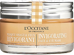 Düfte, Parfümerie und Kosmetik Belebende Maske für Augen und Gesicht mit Melonenextrakt - L'Occitane Invigorating Face & Eye Mask