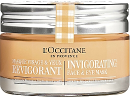 Belebende Maske für Augen und Gesicht mit Melonenextrakt - L'Occitane Invigorating Face & Eye Mask — Bild N1