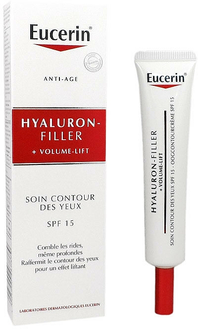 Anti-Aging Augenkonturcreme SPF 15 - Eucerin Hyaluron-Filler + Volume-Lift Eye Contour Cream SPF15 — Bild N2