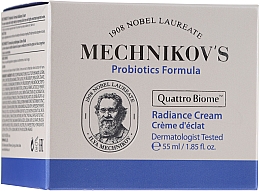 Glättende und feuchtigkeitsspendende Gesichtscreme mit Probiotika - Holika Holika Mechnikov's Probiotics Formula Radiance Cream — Bild N1