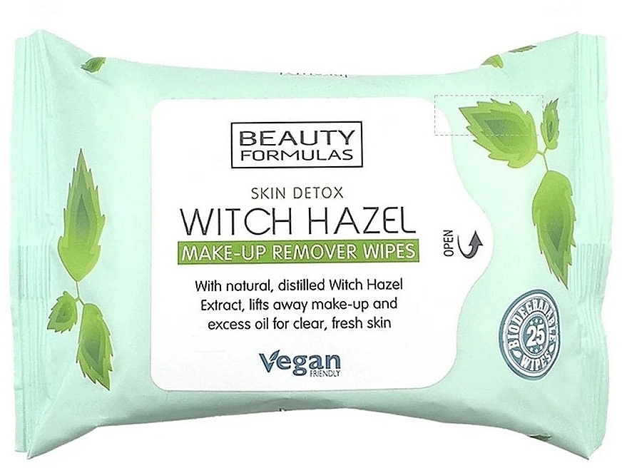 Abschminktücher - Beauty Formulas Witch Hazel Make-Up Remover Wipes  — Bild N1