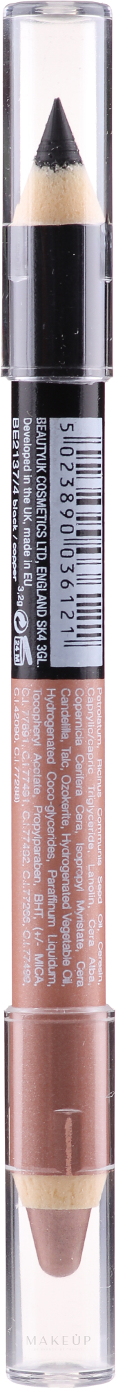 Lidschattenstift - Beauty UK Jumbo Eyeliner & Eyeshadow Pencil — Bild Black/Copper